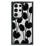 For Samsung Galaxy S24 Ultra 5G Creative Art Pattern Full Coverage Phone Case(Tulip Camellia B)