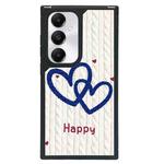 For Samsung Galaxy S24+ 5G Creative Art Pattern Full Coverage Phone Case(Knitted Heart)