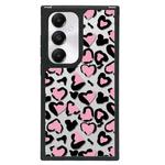 For Samsung Galaxy S24 5G Creative Art Pattern Full Coverage Phone Case(Black Pink Leopard B)