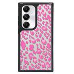 For Samsung Galaxy S24 5G Creative Art Pattern Full Coverage Phone Case(Black Pink Leopard C)