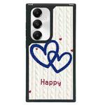 For Samsung Galaxy S23 FE 5G Creative Art Pattern Full Coverage Phone Case(Knitted Heart)