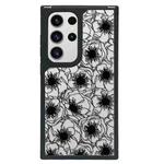 For Samsung Galaxy S23 Ultra 5G Creative Art Pattern Full Coverage Phone Case(Tulip Camellia A)