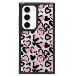 For Samsung Galaxy S23+ 5G Creative Art Pattern Full Coverage Phone Case(Black Pink Leopard B)