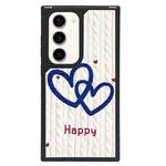 For Samsung Galaxy S23+ 5G Creative Art Pattern Full Coverage Phone Case(Knitted Heart)