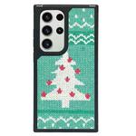 For Samsung Galaxy S22 Ultra 5G Creative Art Pattern Full Coverage Phone Case(Knitted Christmas Tree)