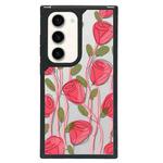 For Samsung Galaxy S22 5G Creative Art Pattern Full Coverage Phone Case(Tulip Camellia C)