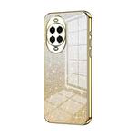 For Huawei nova 14 Gradient Glitter Powder Electroplated Phone Case(Gold)