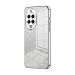 For Huawei nova 14 Gradient Glitter Powder Electroplated Phone Case(Silver)