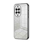 For Huawei nova 14 Gradient Glitter Powder Electroplated Phone Case(Black)