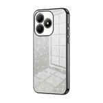For Huawei Hi Enjoy 80s Gradient Glitter Powder Electroplated Phone Case(Black)