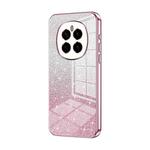 For Honor Magic7 Gradient Glitter Powder Electroplated Phone Case(Pink)