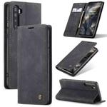 For OnePlus Nord CaseMe-013 Multifunctional Retro Frosted Horizontal Flip Leather Case with Card Slot & Holder & Wallet(Black)