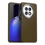 For OnePlus 13 Carbon Fiber Series IMD Phone Case(Brown)