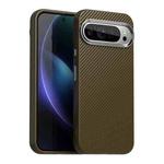 For Google Pixel 9 Pro XL Carbon Fiber Series IMD Phone Case(Brown)