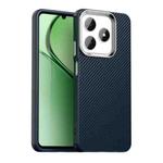 For Realme C61 Carbon Fiber Series IMD Phone Case(Blue)