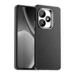 For Realme GT 6T Carbon Fiber Series IMD Phone Case(Black)