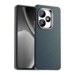 For Realme GT 6T Carbon Fiber Series IMD Phone Case(Blue)