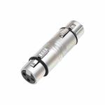 LZ1111 3Pin XLR Female to Female Adapter(Silver)