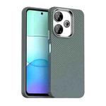 For Redmi Note 13R Carbon Fiber Series IMD Phone Case(Grey)