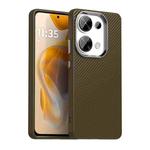 For Redmi Note 13 Pro 4G Carbon Fiber Series IMD Phone Case(Brown)