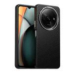 For Redmi A3 Carbon Fiber Series IMD Phone Case(Black)