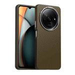 For Redmi A3x Carbon Fiber Series IMD Phone Case(Brown)