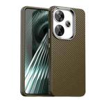 For Xiaomi Poco F6 5G Carbon Fiber Series IMD Phone Case(Brown)