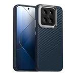 For Xiaomi 14 Carbon Fiber Series IMD Phone Case(Blue)