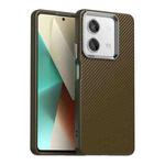 For Xiaomi Poco X6 Neo 5G Carbon Fiber Series IMD Phone Case(Brown)