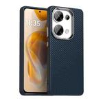 For Xiaomi Poco M6 Pro 4G Carbon Fiber Series IMD Phone Case(Blue)