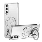For Samsung Galaxy S23+ 5G Ice Sense Series Graphene Cooling MagSafe Holder Phone Case(Silver)