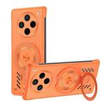 For vivo X200 Pro Ice Sense Series Graphene Cooling MagSafe Holder Phone Case(Orange)