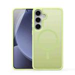 For Samsung Galaxy S25 5G DUX DUCIS Yind Series MagSafe TPU Hybrid PC Phone Case(Lime Green)