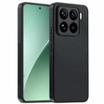 For Xiaomi 15 Ultra-thin Plain Skin Leather Phone Case(Black)