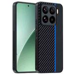 For Xiaomi 15 Ultra-thin Carbon Fiber Texture Printing Phone Case(Black Blue)