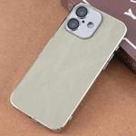 For iPhone 16 Electroplating Snowflake PC Hybrid TPU Phone Case(Light Green)