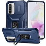 For Samsung Galaxy A36 Sliding Camshield Holder Phone Case(Blue)