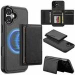 For iPhone 17 LC.IMEEKE L5 Series Detachable RFID Card Bag Magsafe Phone Case(Black)