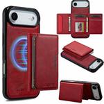 For iPhone 17 Air LC.IMEEKE L5 Series Detachable RFID Card Bag Magsafe Phone Case(Red)