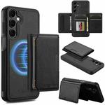 For Samsung Galaxy S24+ 5G LC.IMEEKE L5 Series Detachable RFID Card Bag Magsafe Phone Case(Black)