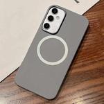 For Samsung Galaxy S23 FE 5G Leather Texture Design MagSafe Full Coverage Phone Case(Grey)