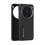 For vivo X200 ABEEL 6D Micro Relief MagSafe Magnetic Phone Case(Carbon Fiber Black)