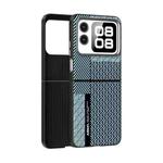 For Huawei nova Flip ABEEL 6D Micro Relief MagSafe Magnetic Phone Case(Carbon Fiber Blue)