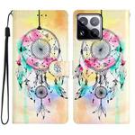 For Xiaomi 15 Pro Colored Drawing Leather Phone Case(Dream Catcher)