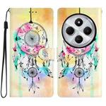 For Redmi A4 5G Colored Drawing Leather Phone Case(Dream Catcher)