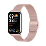 For Xiaomi Smart Band 9 Pro / 8 Pro Milan Buckle Metal Watch Band(Rose Pink)