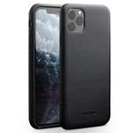 For iPhone 11 Pro QIALINO Shockproof Cowhide Leather Protective Case(Black)