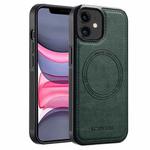 For iPhone 11 LC.IMEEKE Magsafe Phone Case(Green)