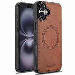 For iPhone 17 LC.IMEEKE Magsafe Phone Case(Brown)
