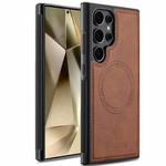 For Samsung Galaxy S23 Ultra 5G LC.IMEEKE Magsafe Phone Case(Brown)